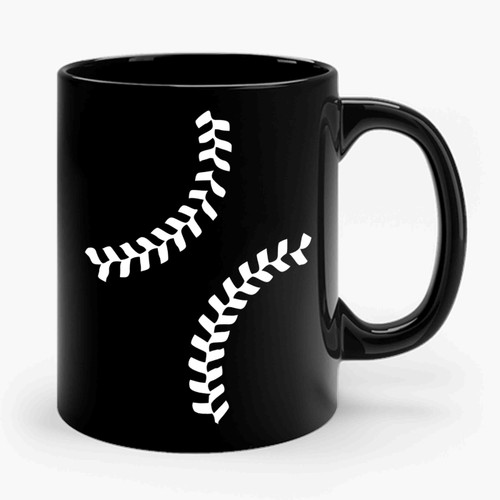 Baseball Laces Ceramic Mug