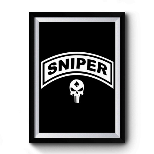 Sniper Punisher Logo Premium Poster