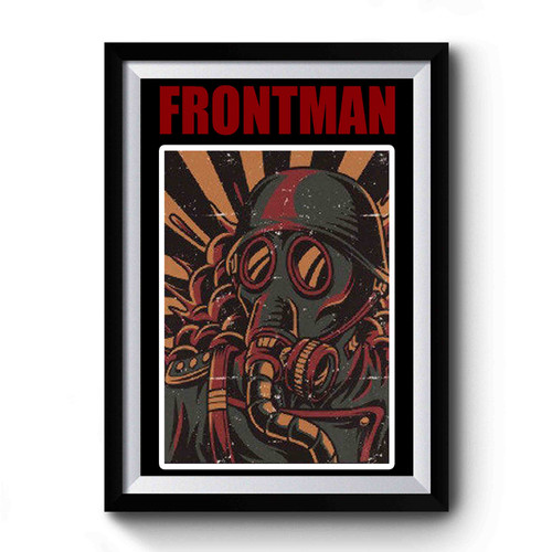 Soldier Gas Mask Army Premium Poster