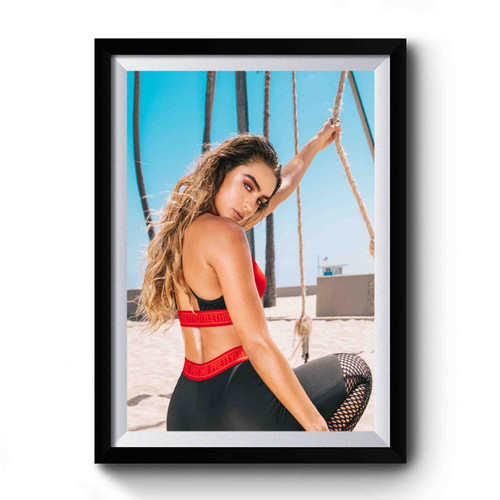 Sommer Ray Model On The Beach Premium Poster