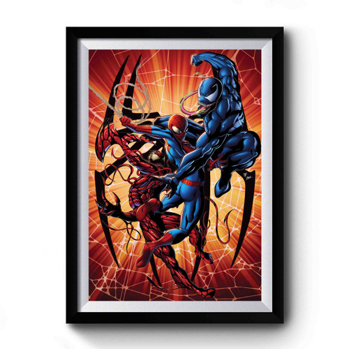 Spider Man Vs Venom Vs Carnage Premium Poster