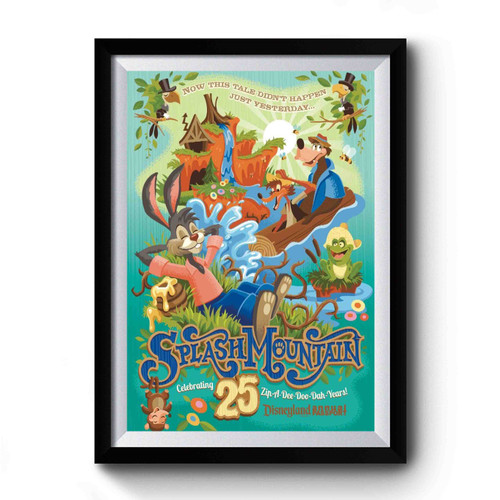 Splash Mountain Anniversary Premium Poster