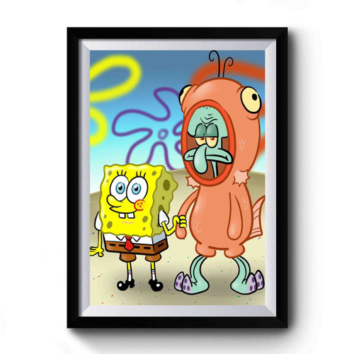 Spongebob And Squidward Premium Poster