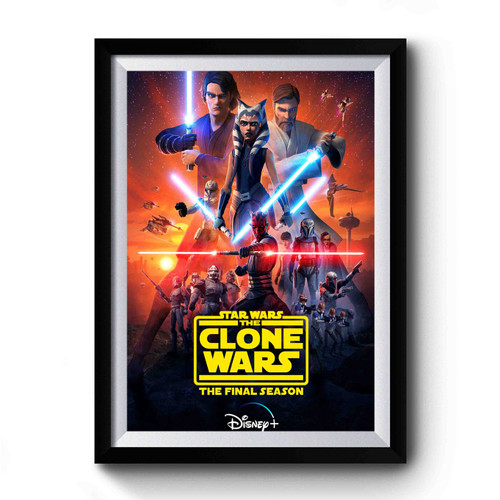 Star Wars The Clone Wars Returns To Disney Premium Poster