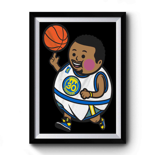 Steph Curry Funny Basketball Premium Poster