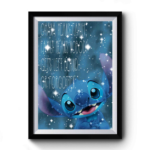 stitch ohana Premium Poster stitch ohana Premium Poster