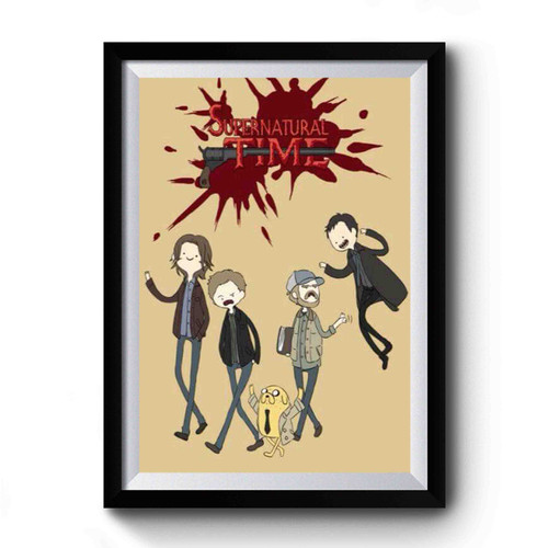 Supernatural Adventure Time Premium Poster