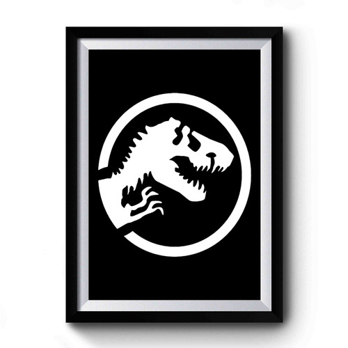 T Rex Skull Logo Premium Poster