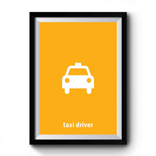 Taxi Driver Orange Premium Poster