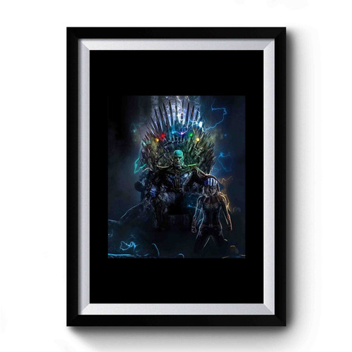 Thanos Marvel Marvel Game Of Thrones Parody Premium Poster