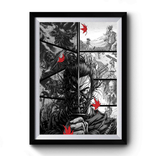 The Ghost of Tsushima Comic Art Premium Poster