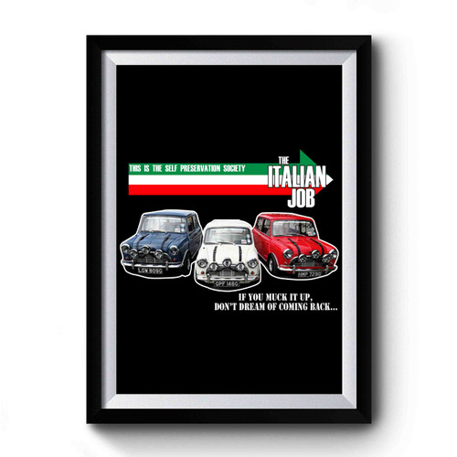 The Italian Job Classic Mini Cooper Premium Poster