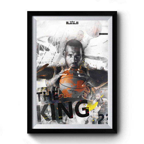 The King 23 Lebron James Premium Poster