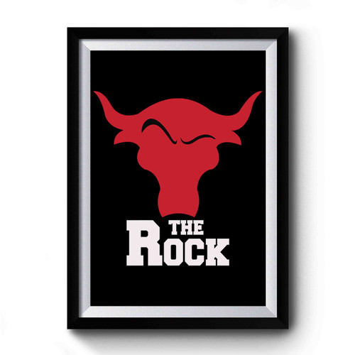 The Rock Funny Logo Premium Poster