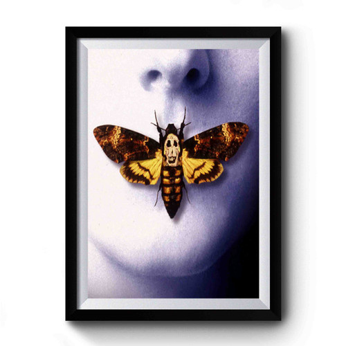 The Silence Of The Lambs Butterfly Moth And Skull Premium Poster