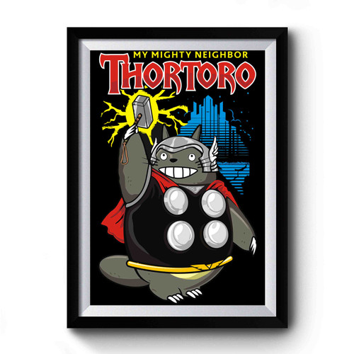Thortoro Avenger Marvel Anime Premium Poster
