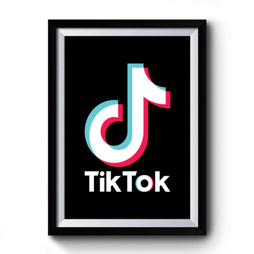 Tik Tok Logo Premium Poster