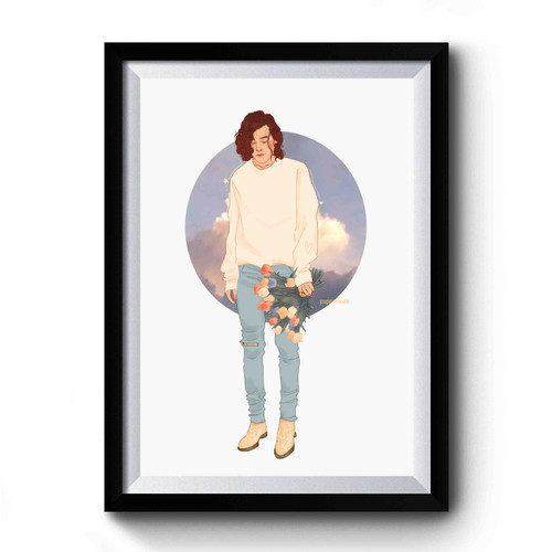 Transparent Harry Styles Premium Poster