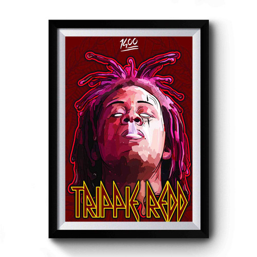 Trippie Redd Rapper Cartoon Premium Poster