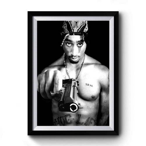 Tupac Shakur Smokes Cigar Premium Poster