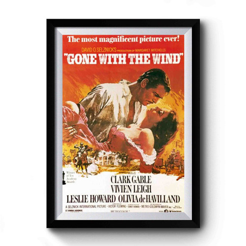 Vintage Gone With The Wind Movie Premium Poster