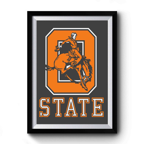 Vintage Oklahoma State Logo Premium Poster