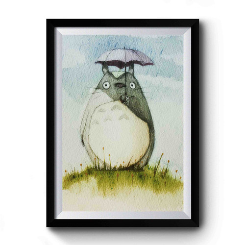 Watercolor Totoro Premium Poster