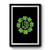 Clover Shamrock Monogram Premium Poster