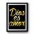 Dios Es Amor God Is Love Camisa De Dios Premium Poster