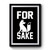 For Fox Sake Funny Party Humor Premium Poster