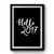 Hello 2017 Happy New Year New Years Eve Goodbye 2016 Premium Poster