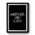 Mother Of Cats Nerd Cute Cat Lover Geeky Girly Cat Lady Premium Poster