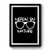 Nerdy By Nature Funny For Dorky Hipster Gifts Premium Poster