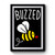 Buzzed Wine Bee Art Vintage Premium Poster