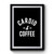 Cardio and Coffee Work Out Vintage Retro Premium Poster
