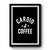 Cardio and Coffee Work Out Retro Vintage Premium Poster