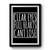 Clear Eyes Full Hearts Can't Lose Art Simple Funny Premium Poster