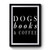 Dogs Books And Coffee Design Art Simple Premium Poster