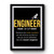 Engineer Definition Funny Vintage Art Premium Poster