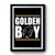 Golden Boy Boxing Logo Retro Vintage Premium Poster