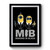 Mib Minions In Black Simple Art Premium Poster