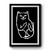 Middle Finger Cat Retro Premium Poster
