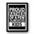 Proud Father Of A Few Dumbass Kids Design Art Simple Premium Poster