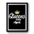 Queens Are Born In April Birthday Simple Design Premium Poster