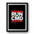 Run Cmd T Shirt Geek Clothing Windows Dos Design Funny Premium Poster