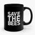 Save The Bees Vintage Country Style Font Ceramic Mug