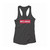 80's Chick Red Box Logo Women Racerback Tank Top