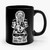 Spiritual Meditation Ganesh Stencil Hand Screenprint Ceramic Mug