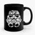 Star Wars Stormtrooper Helmet SciFi Stencil Hand Ceramic Mug