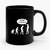 Stop Following Me Evolution Ceramic Mug